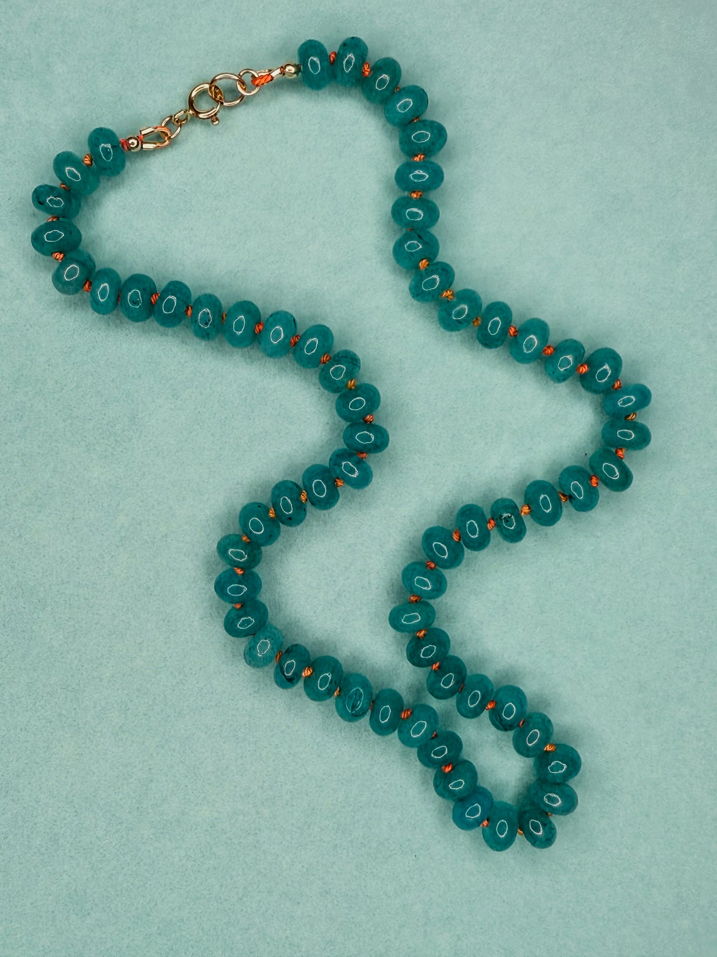 Deep Ocean Teal Necklace