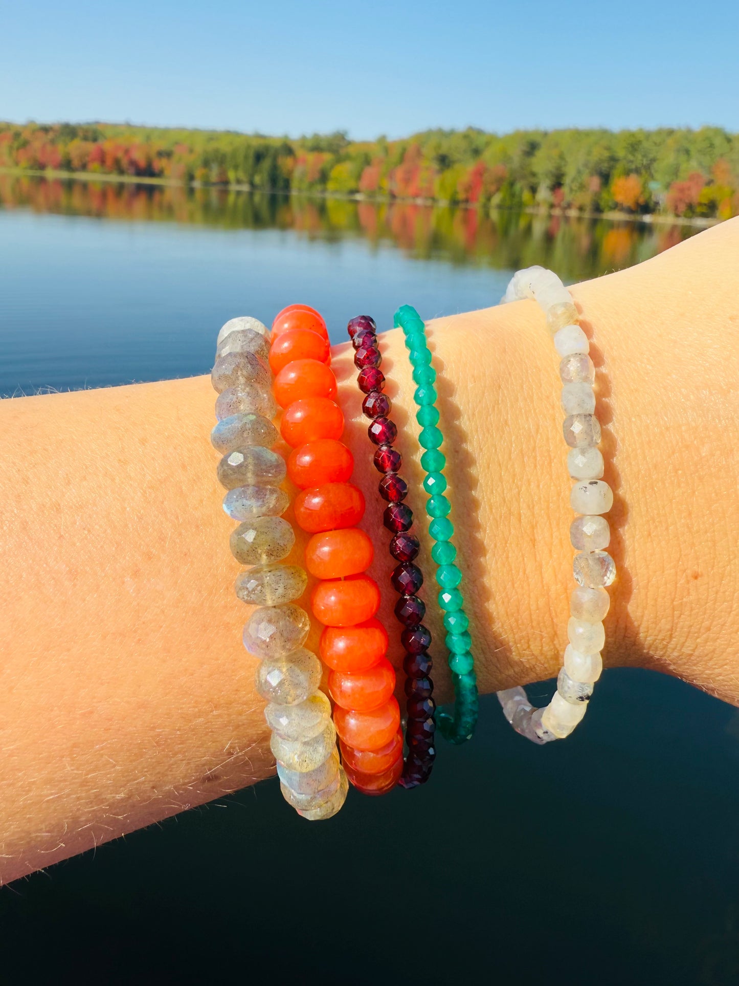 Green Onyx Faceted Bracelet