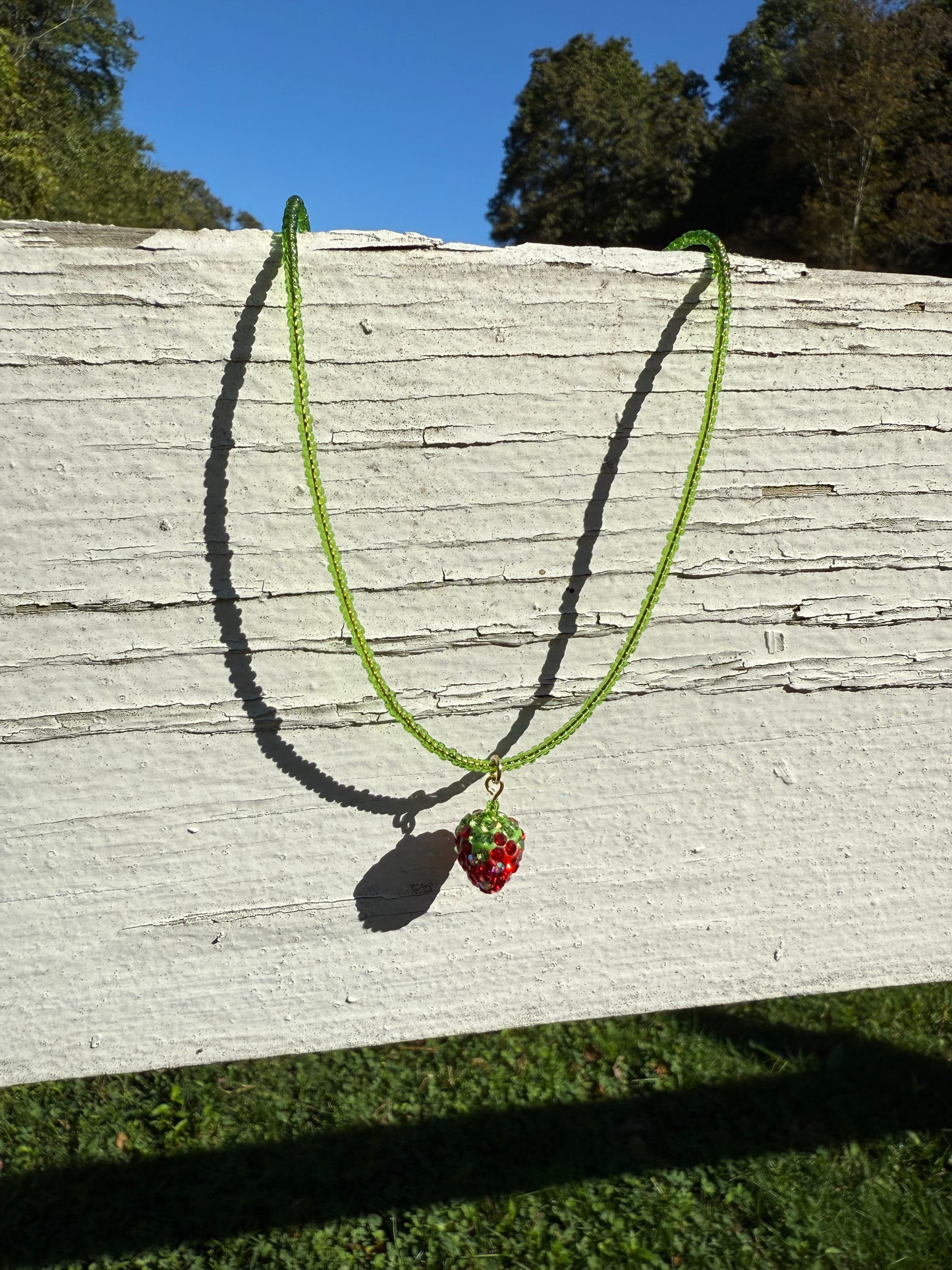 Strawberry Stem Necklace