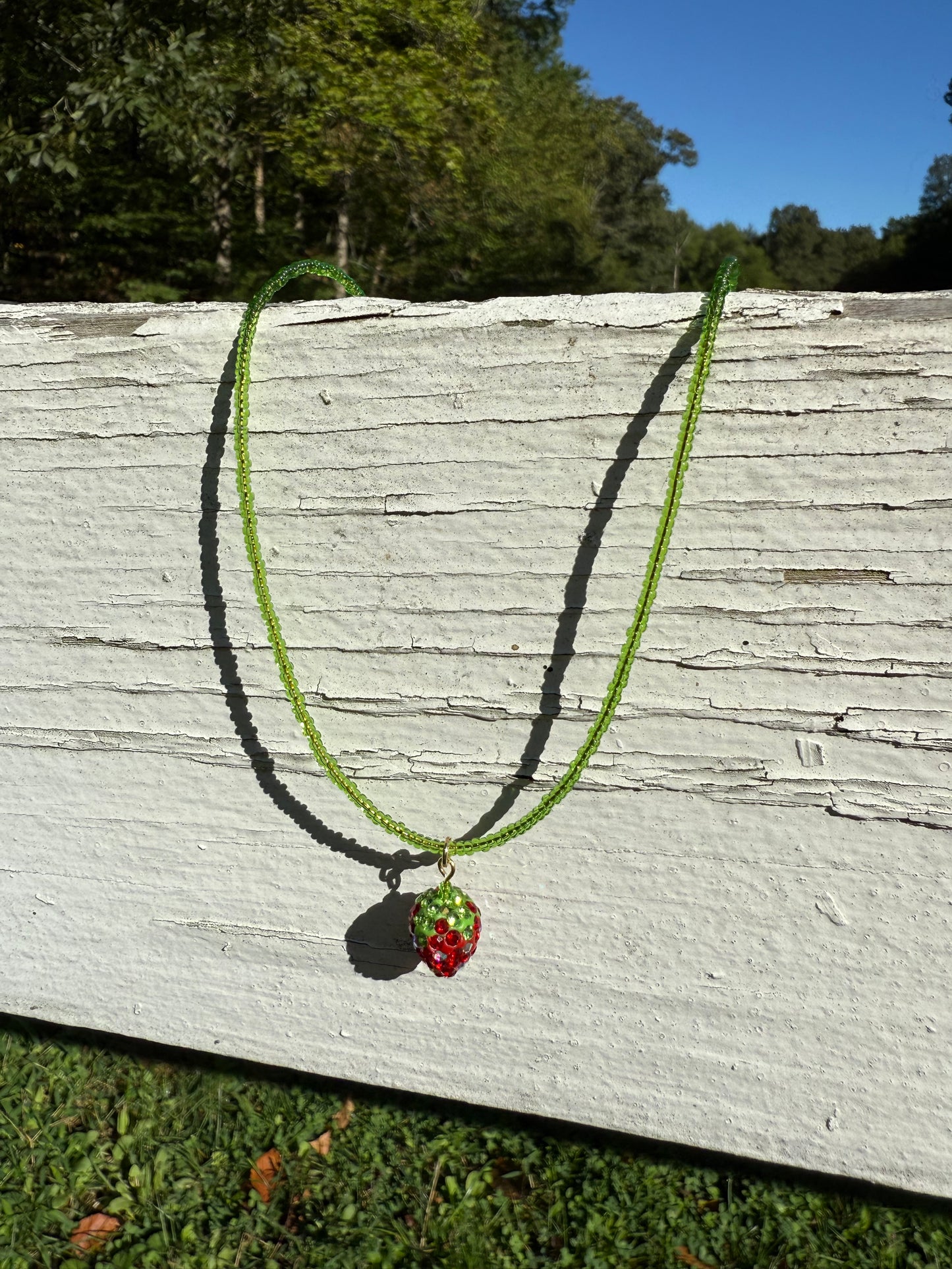 Strawberry Stem Necklace