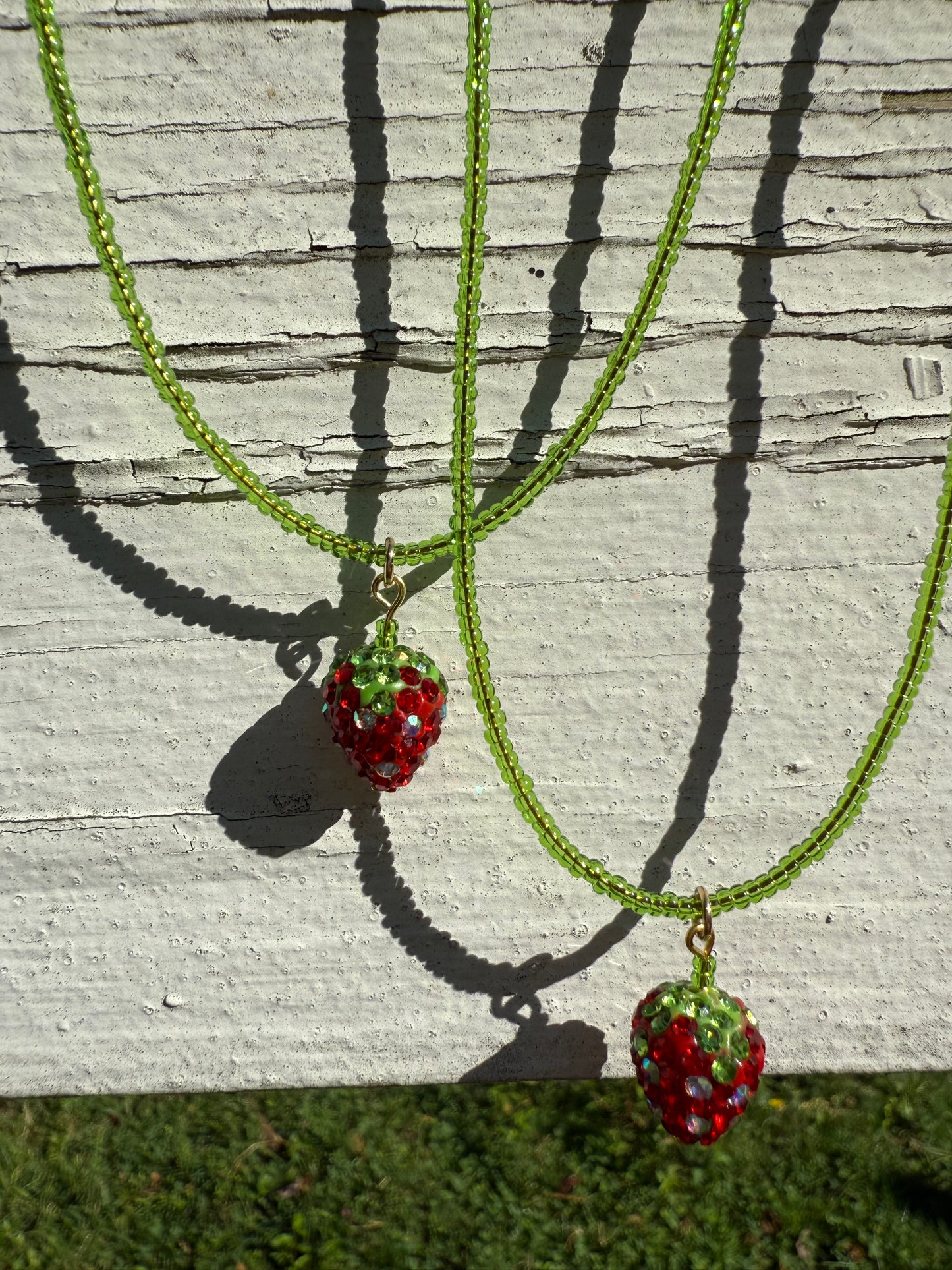 Strawberry Stem Necklace