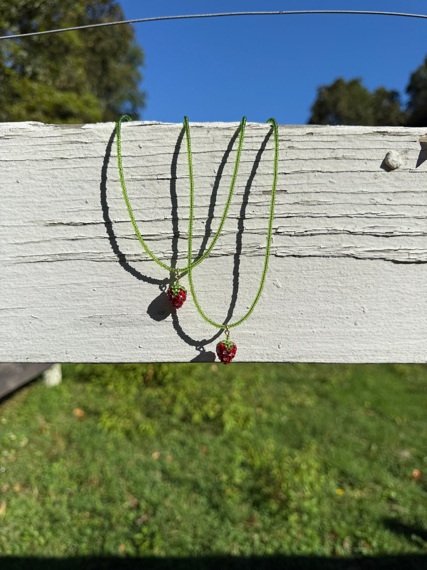Strawberry Stem Necklace