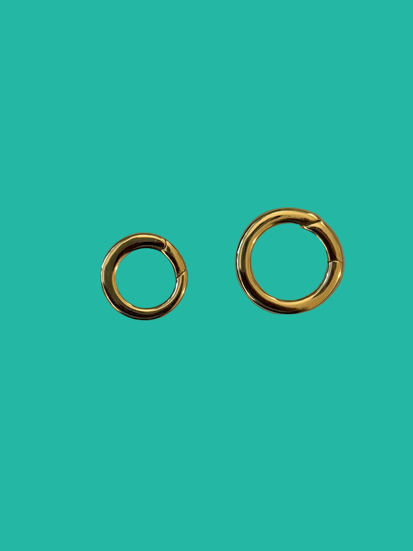 18K Gold Filled Circle Push Clasp