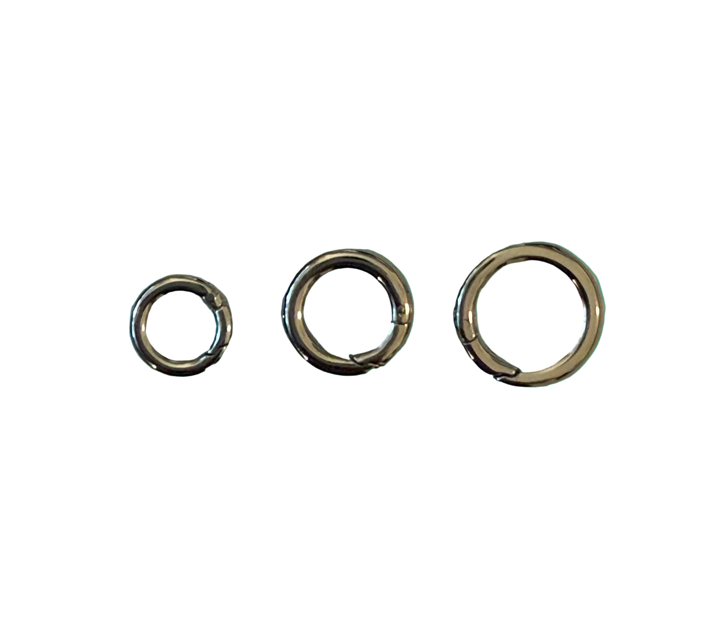 Circle Push Clasp- Silver