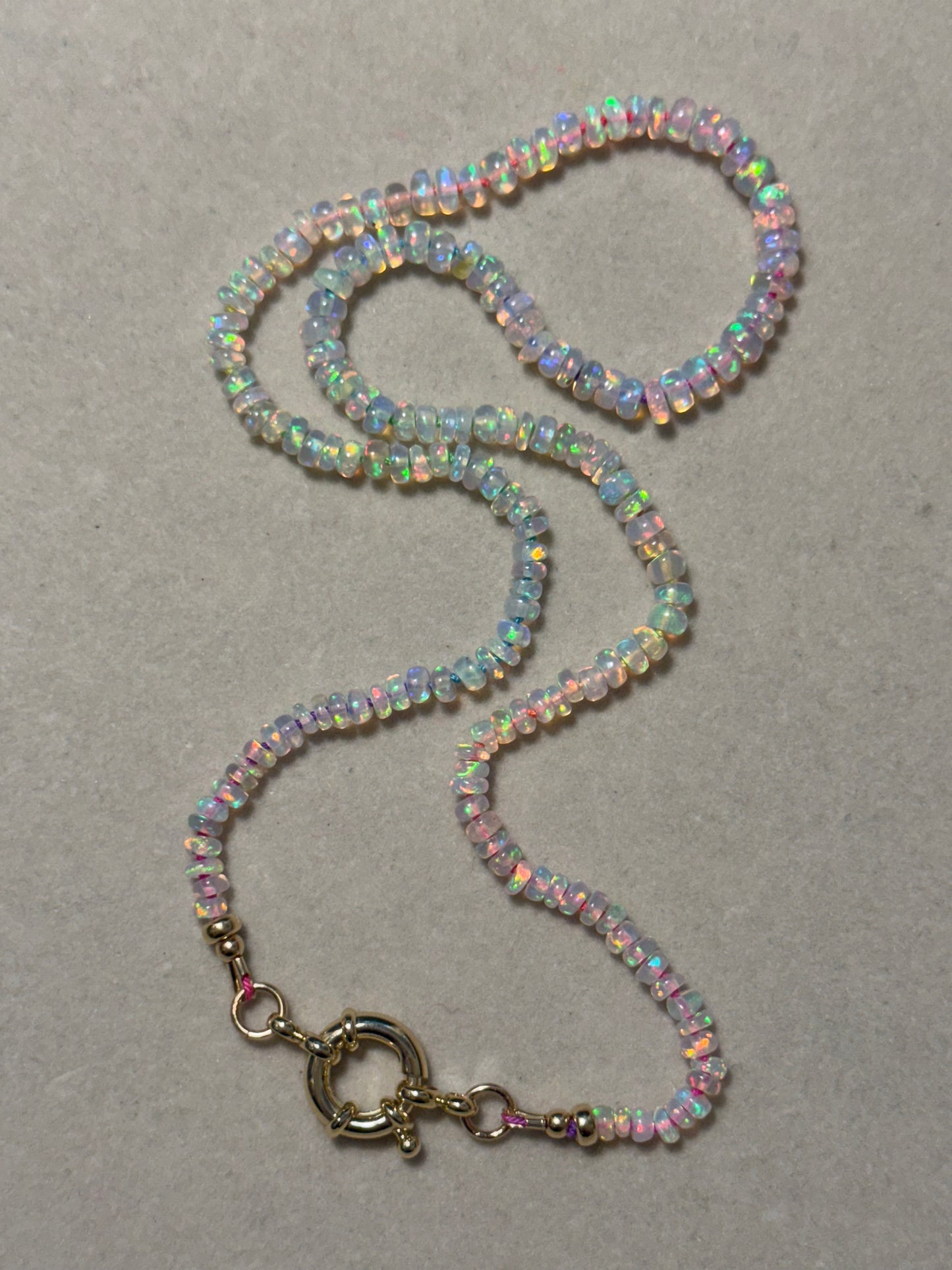 AAA Ethiopian Opal Mermaid Necklace