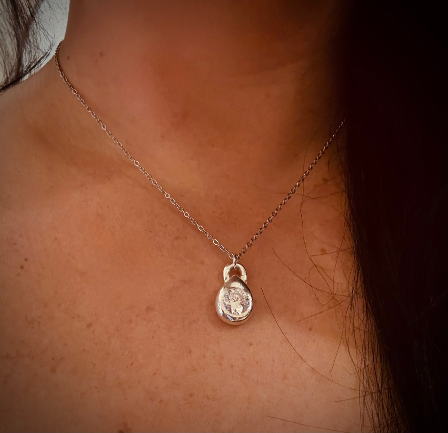 Silver Drop Charms