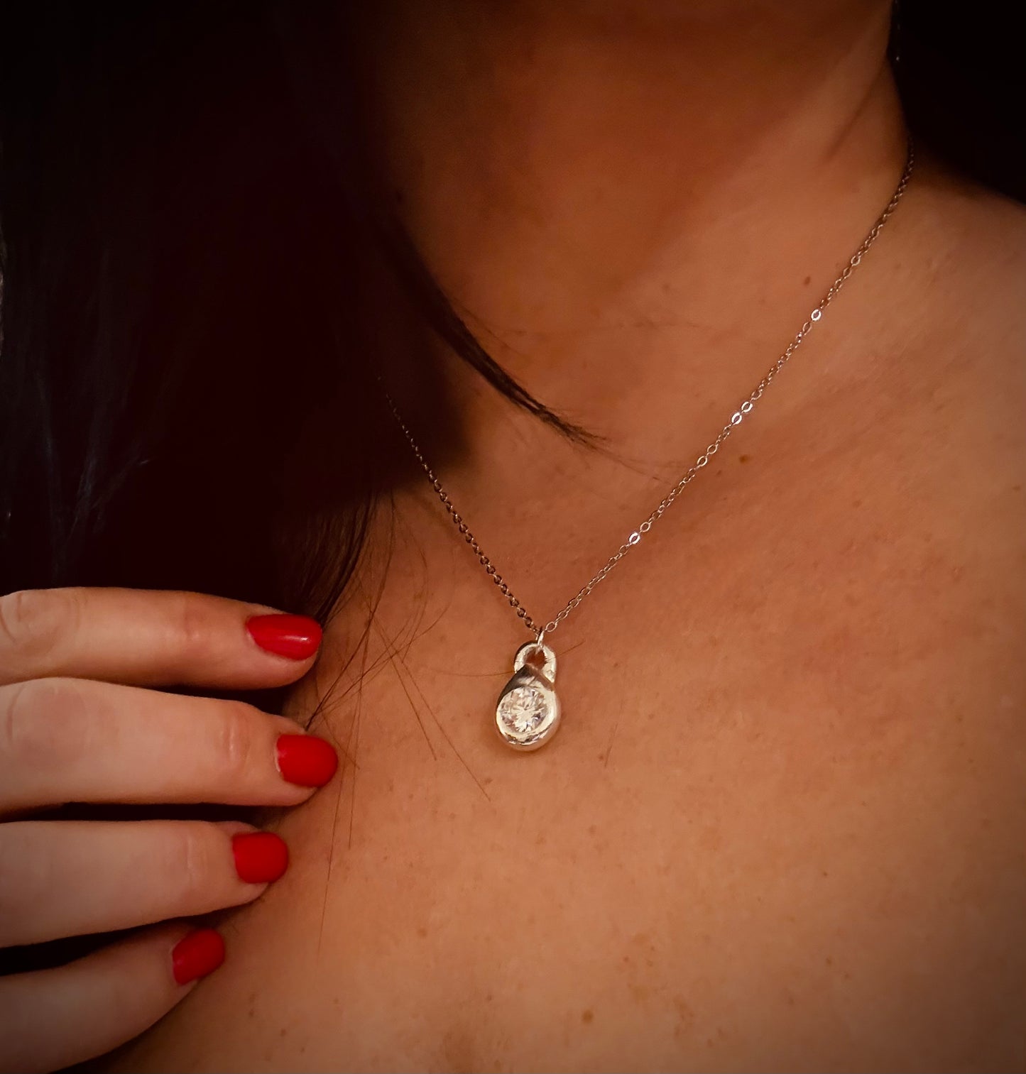 Silver Drop Charms