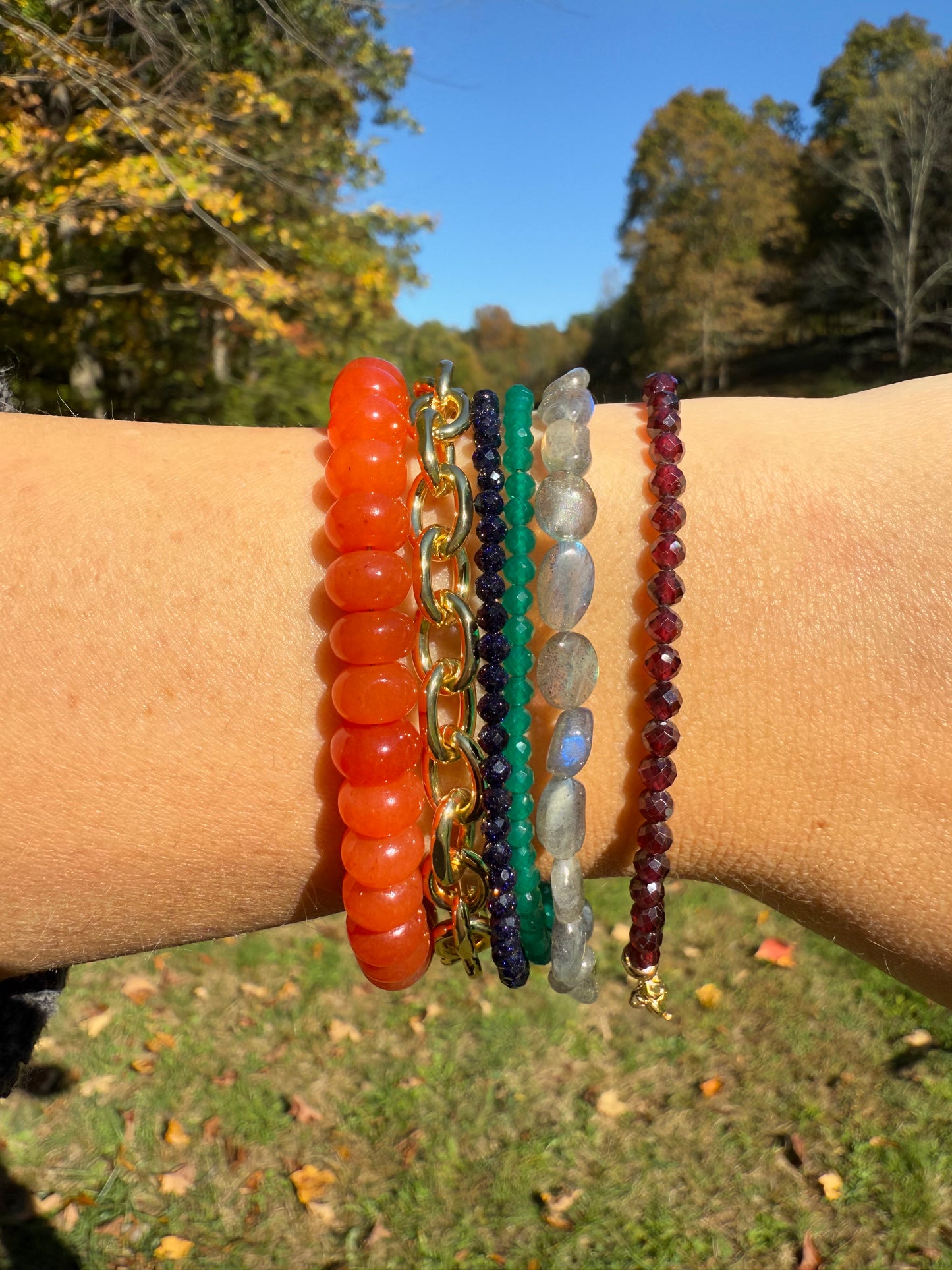 Mini Autumn Night Sky Bracelet