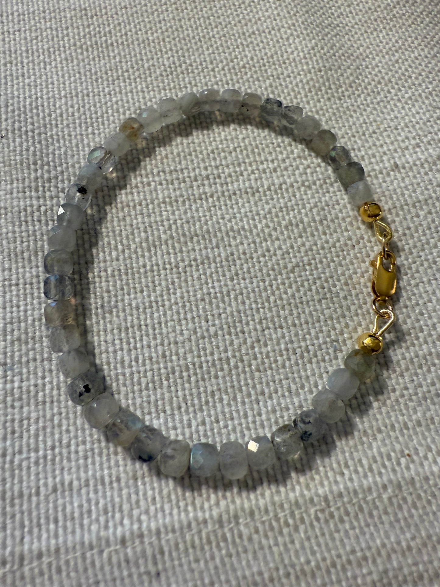 Chunky Mini Faceted Labradorite Bracelet