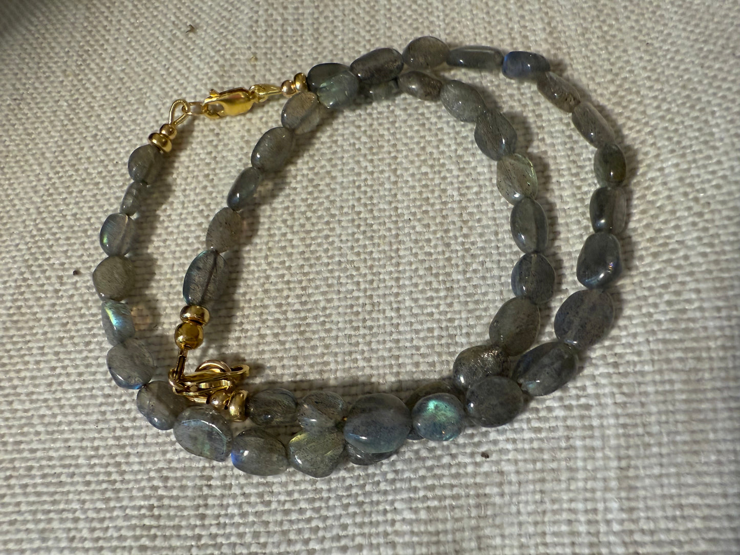 Mini Oval Labradorite Bracelet