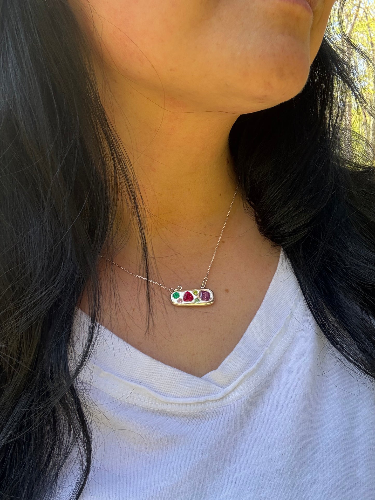 The Confetti Pendant - Garden