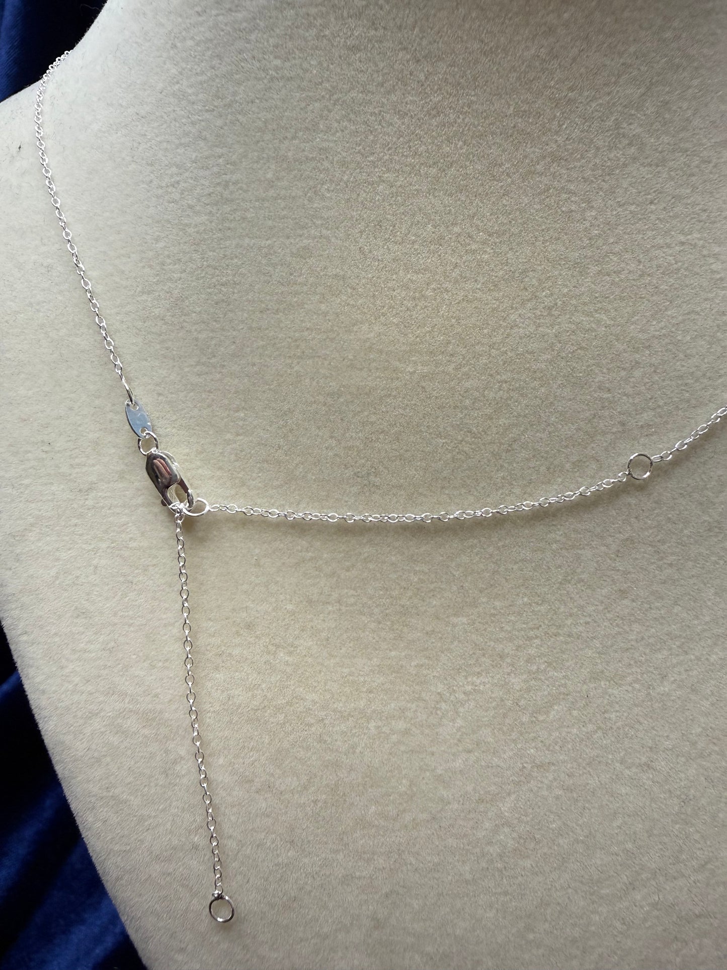 20" Adjustable Sterling Silver Cable Chain
