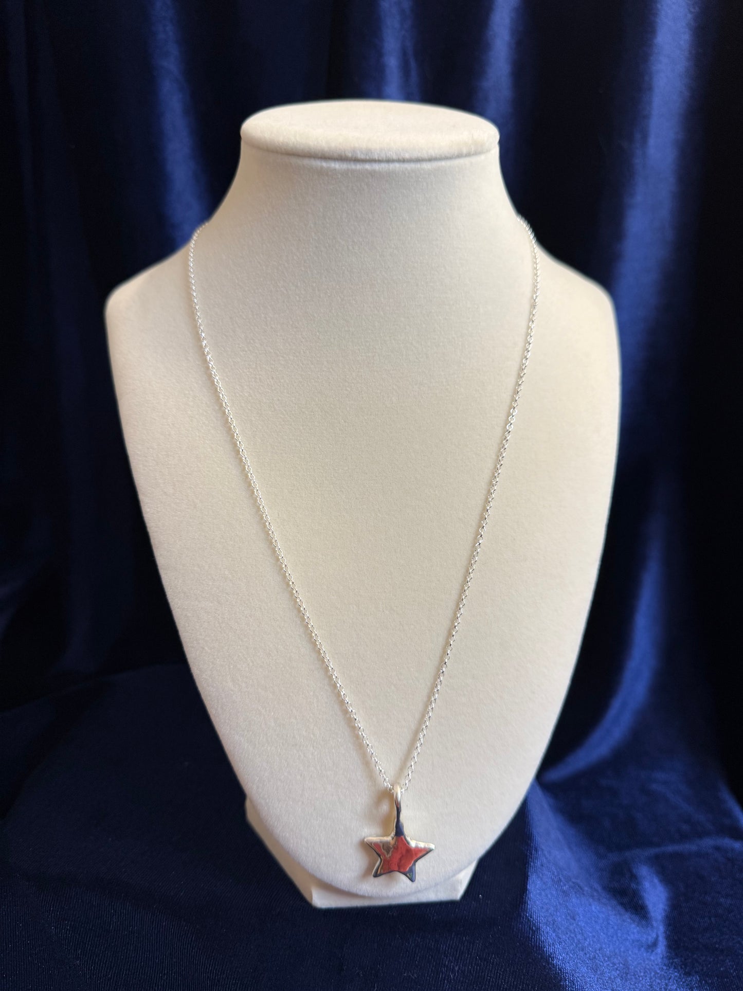 20" Adjustable Sterling Silver Rolo Chain
