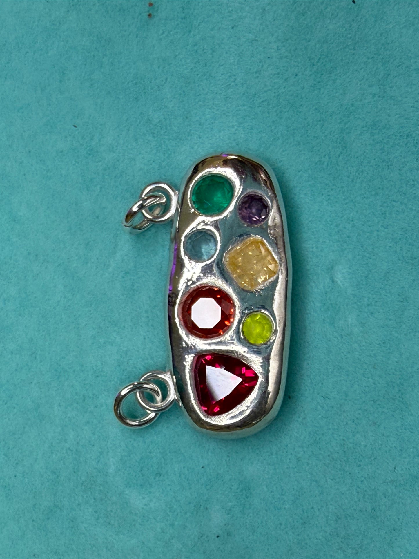 The Confetti Pendant - Rainbow