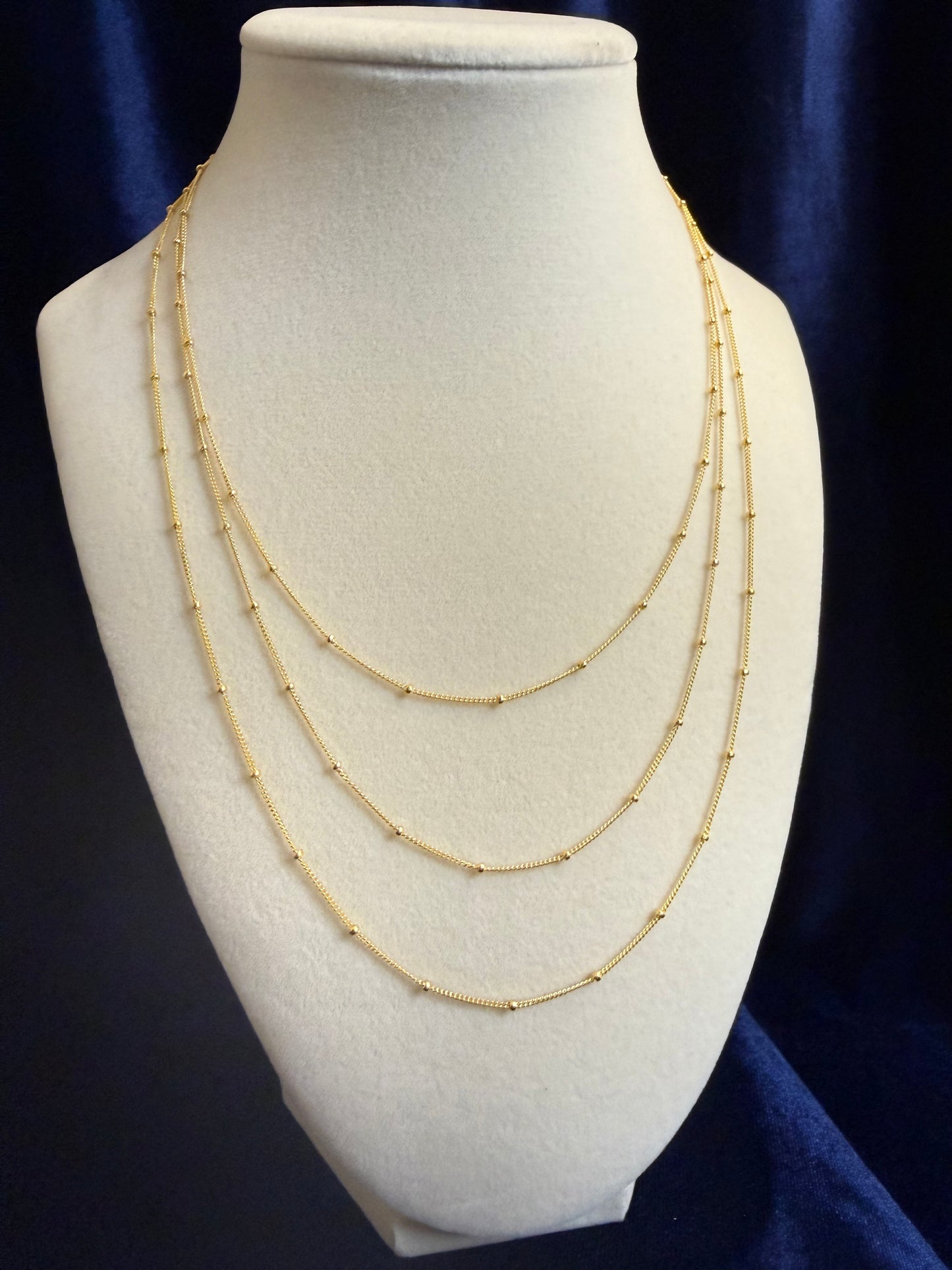 16" Gold-Filled Curb Chain w/ Bead