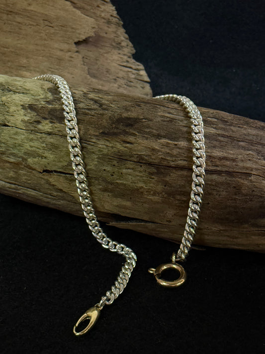 3.5mm Curb Chain (Rounded) 14K Yellow Gold