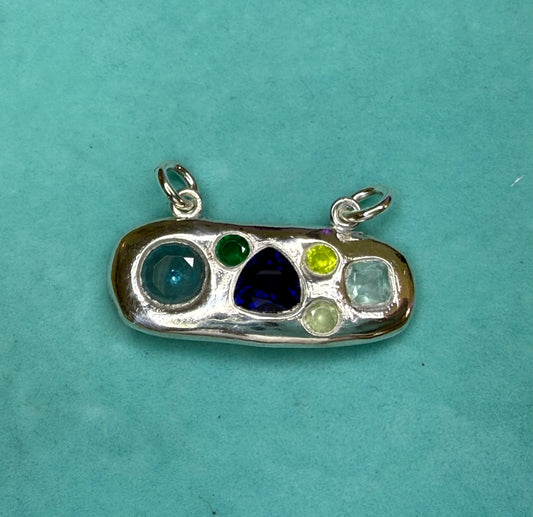 The Confetti Pendant - Lagoon