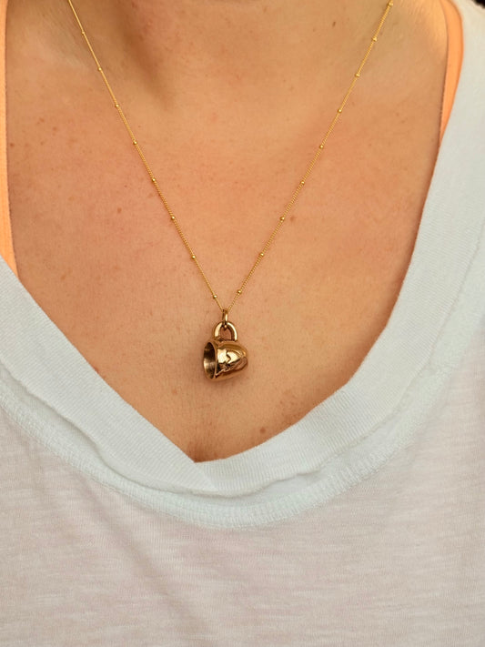 16" Gold-Filled Curb Chain w/ Bead