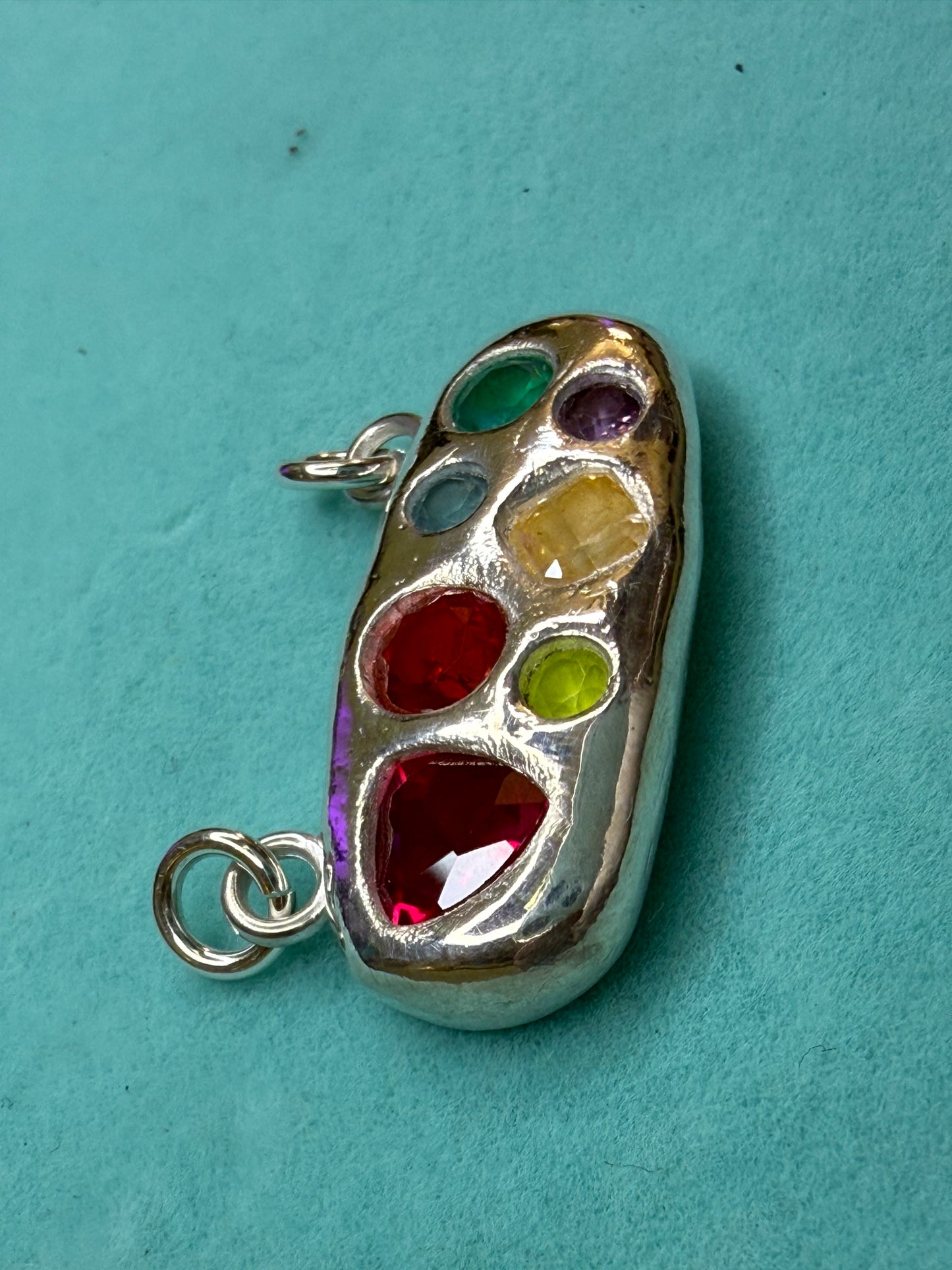 The Confetti Pendant - Rainbow