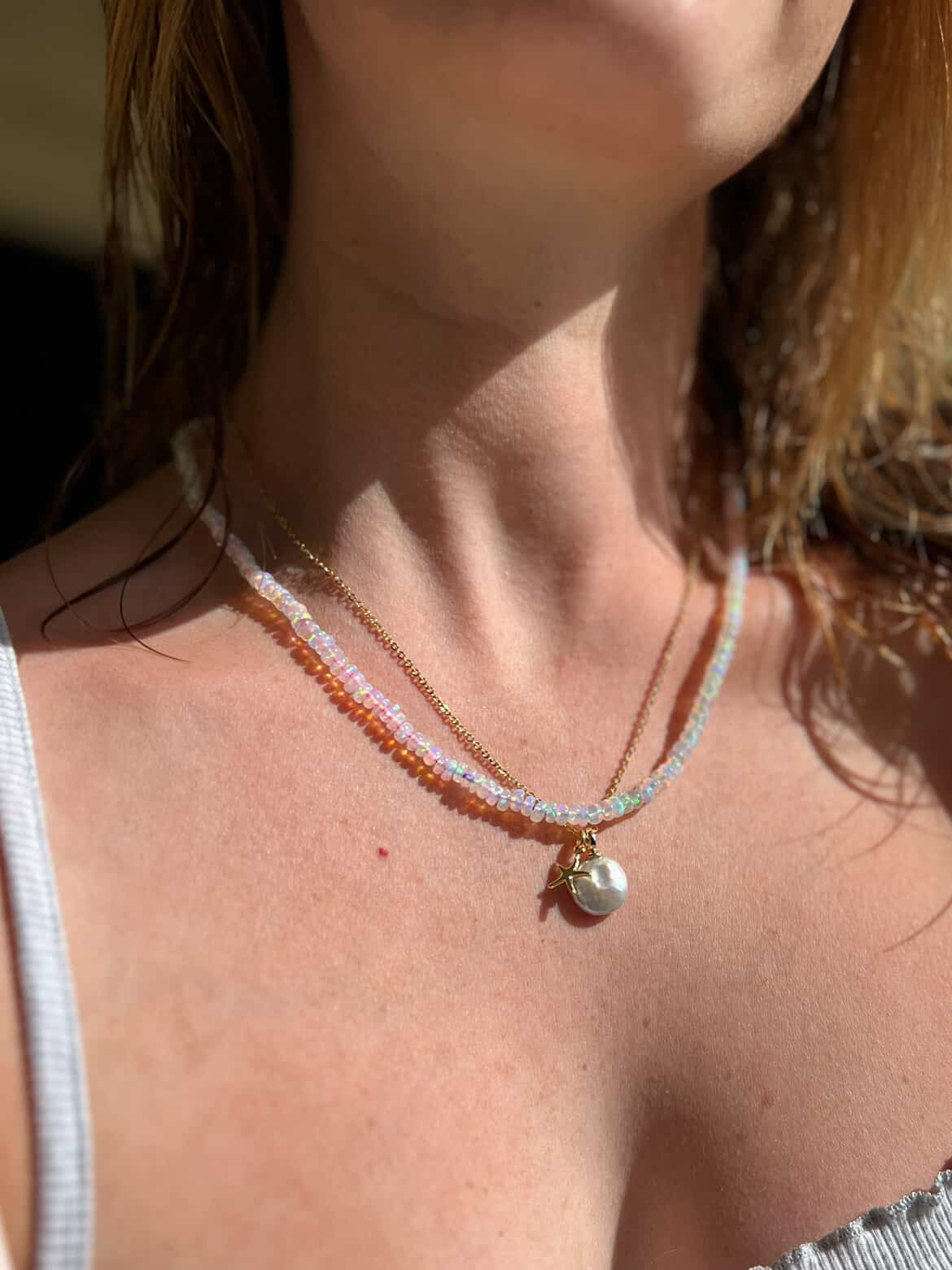 AAA Ethiopian Opal Mermaid Necklace