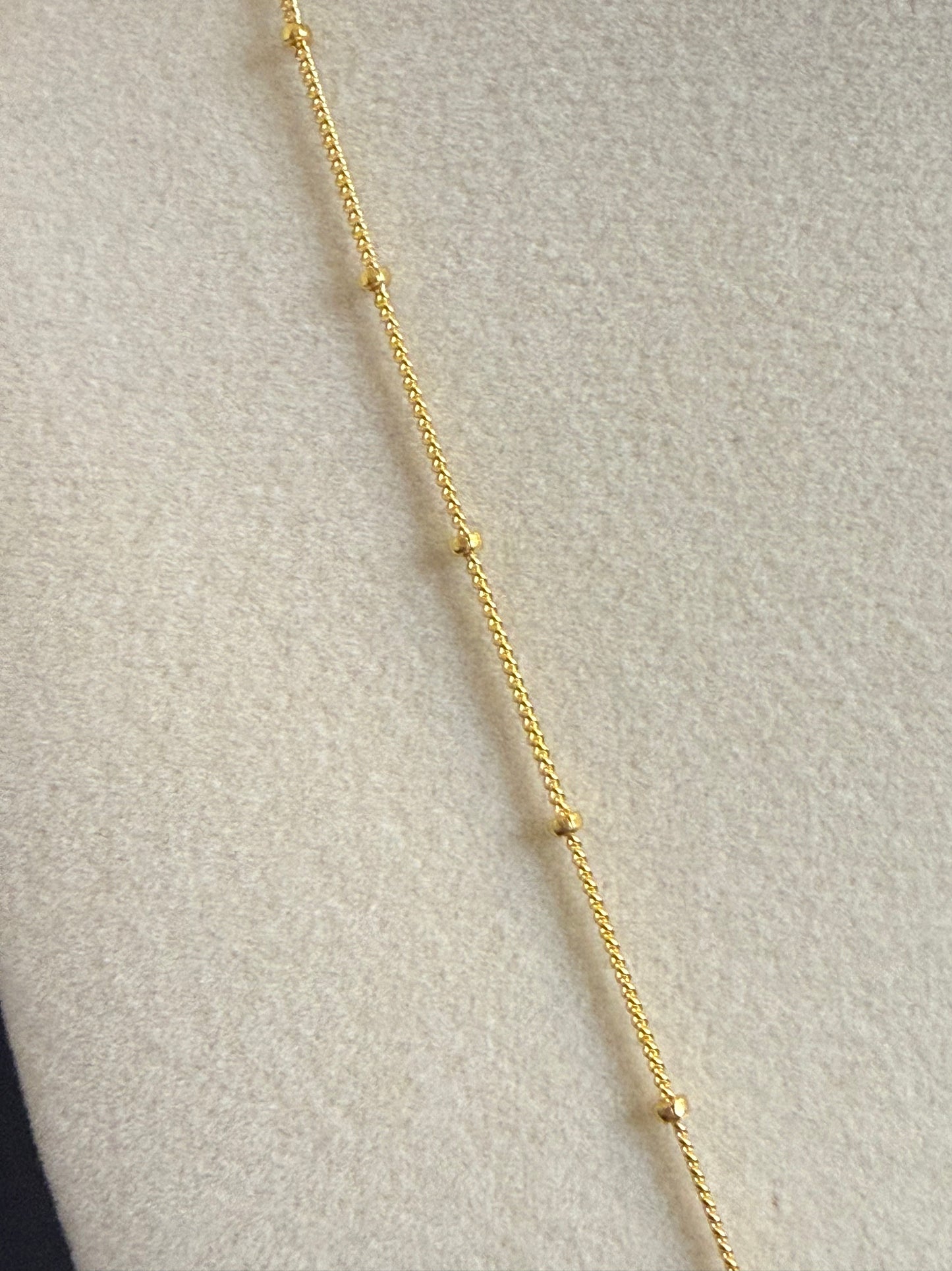 16" Gold-Filled Curb Chain w/ Bead
