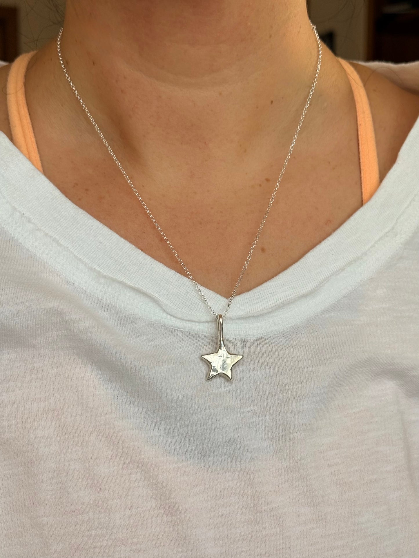 20" Adjustable Sterling Silver Rolo Chain