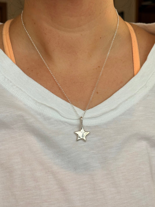 20" Adjustable Sterling Silver Rolo Chain