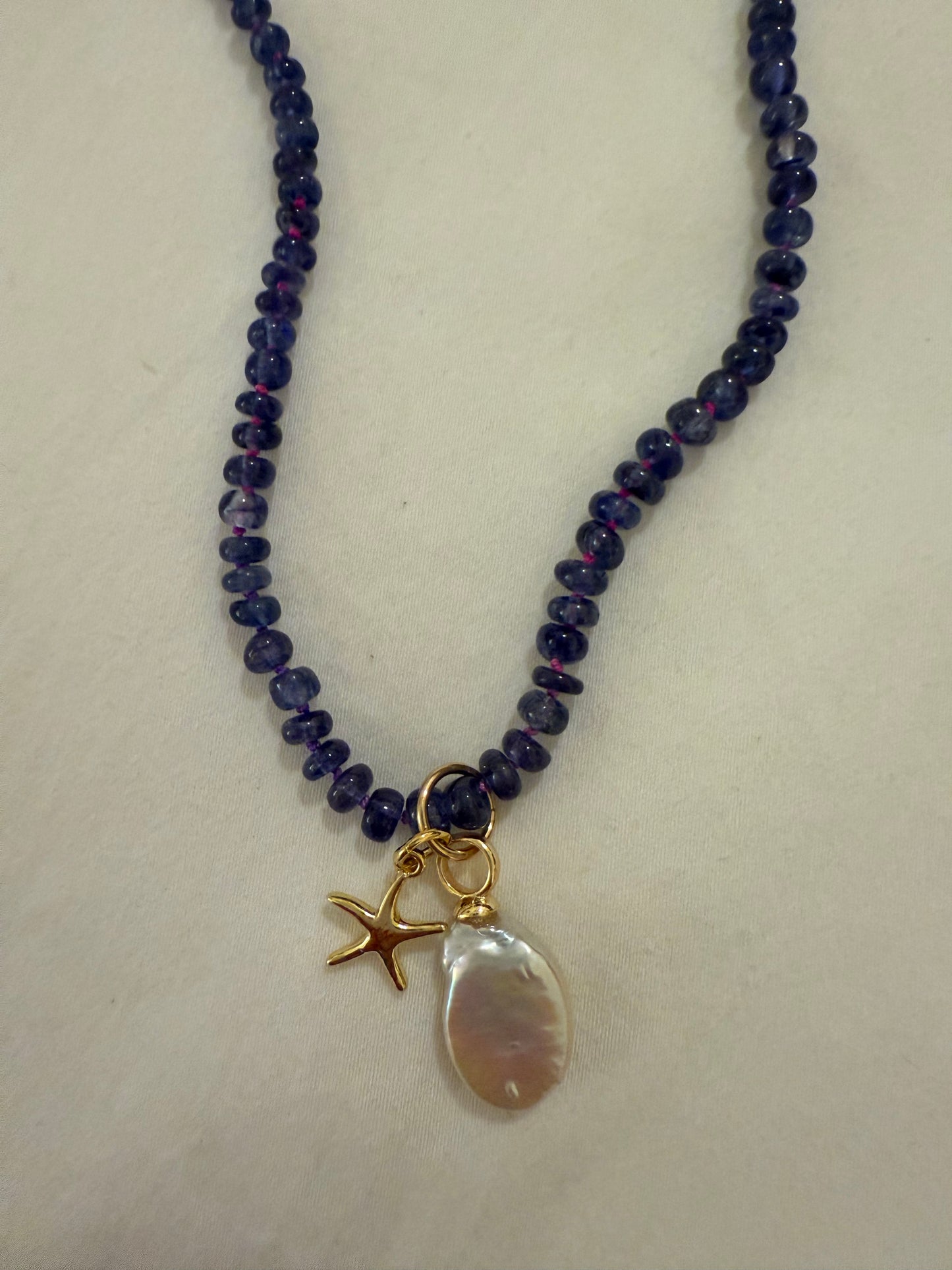 Sapphire Knotted Necklace