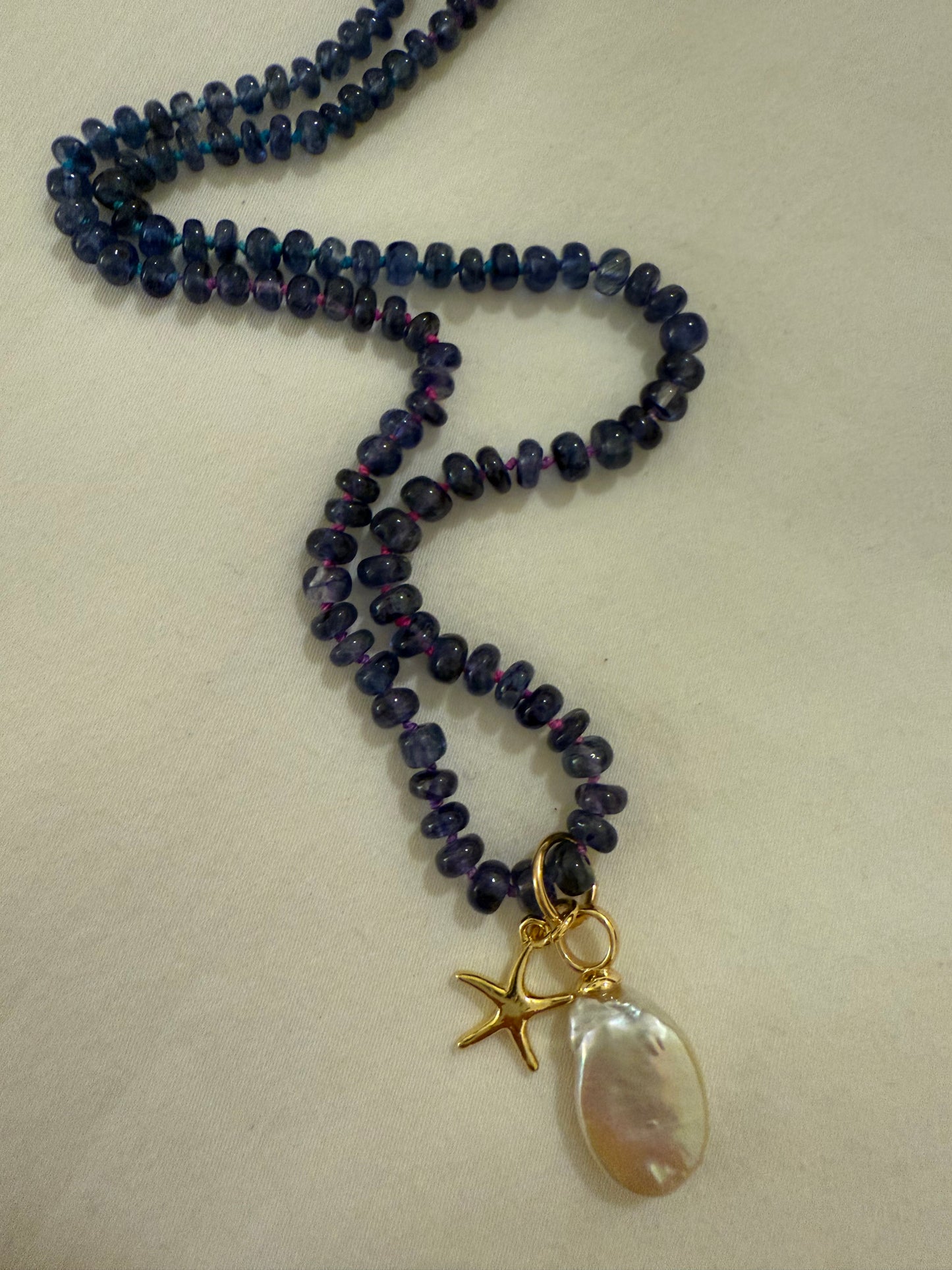 Sapphire Knotted Necklace