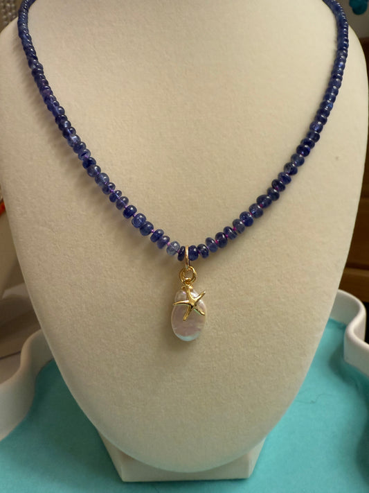 Sapphire Knotted Necklace