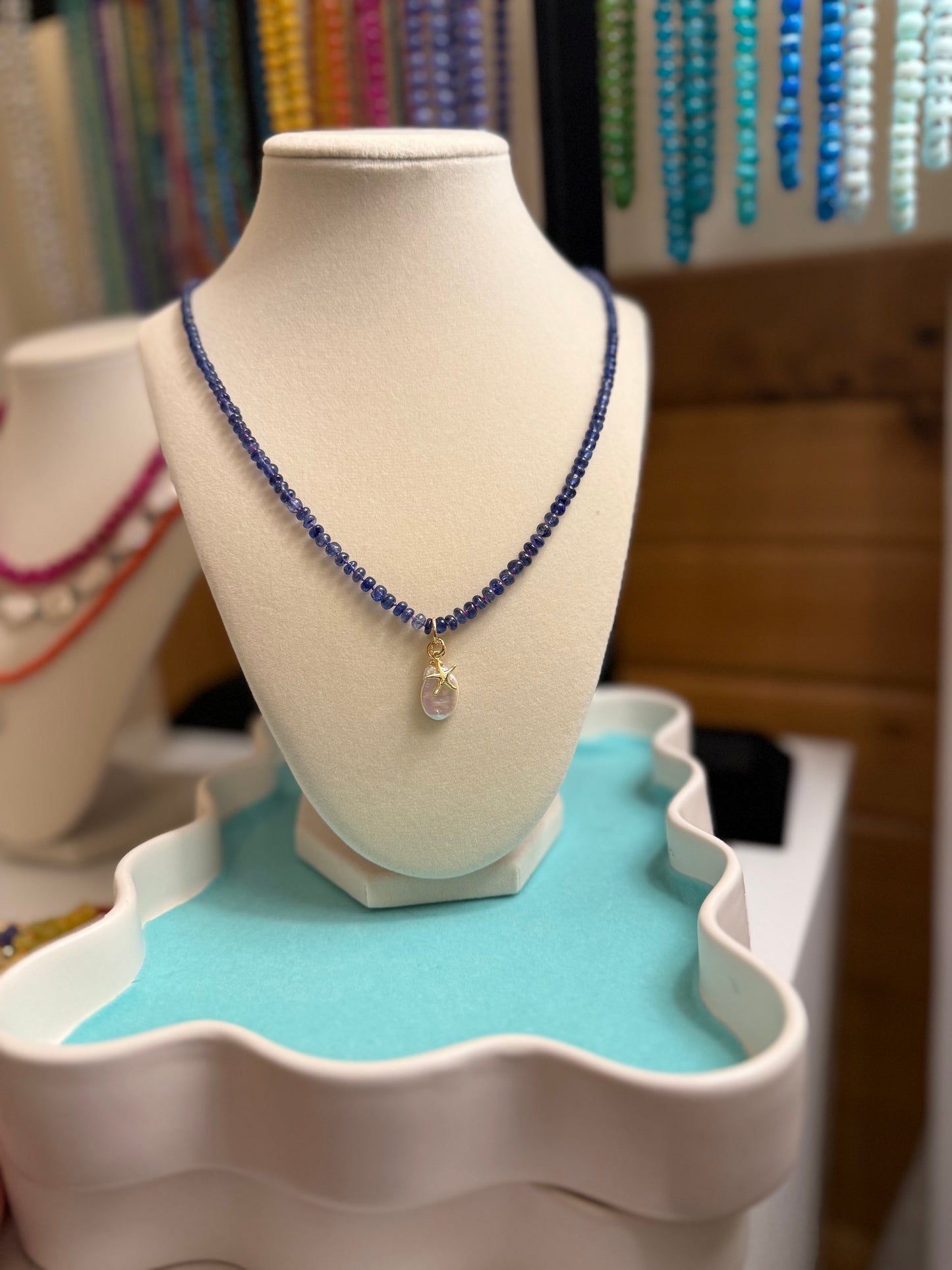 Sapphire Knotted Necklace