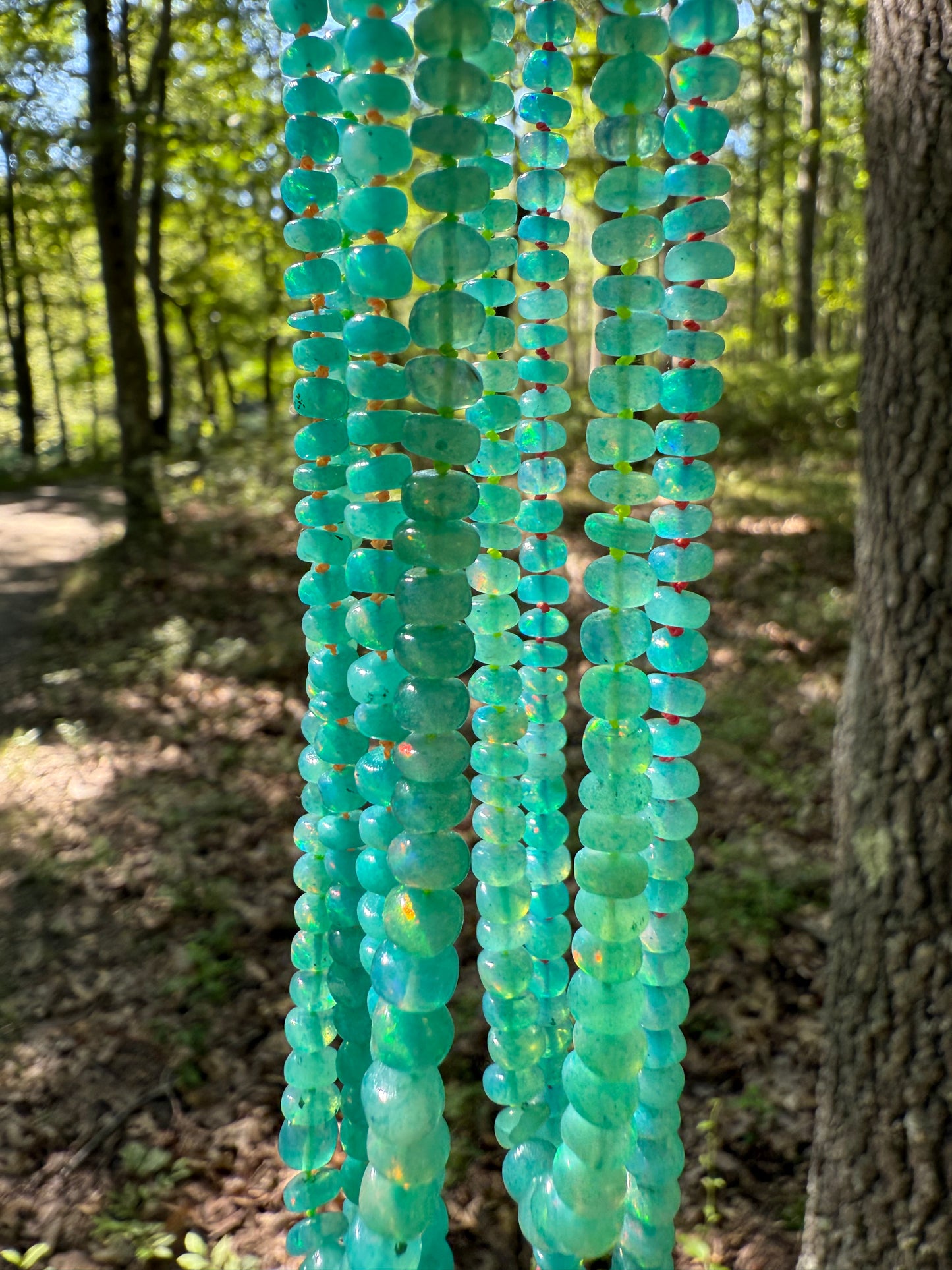 Paraiba Teal Opal Necklace