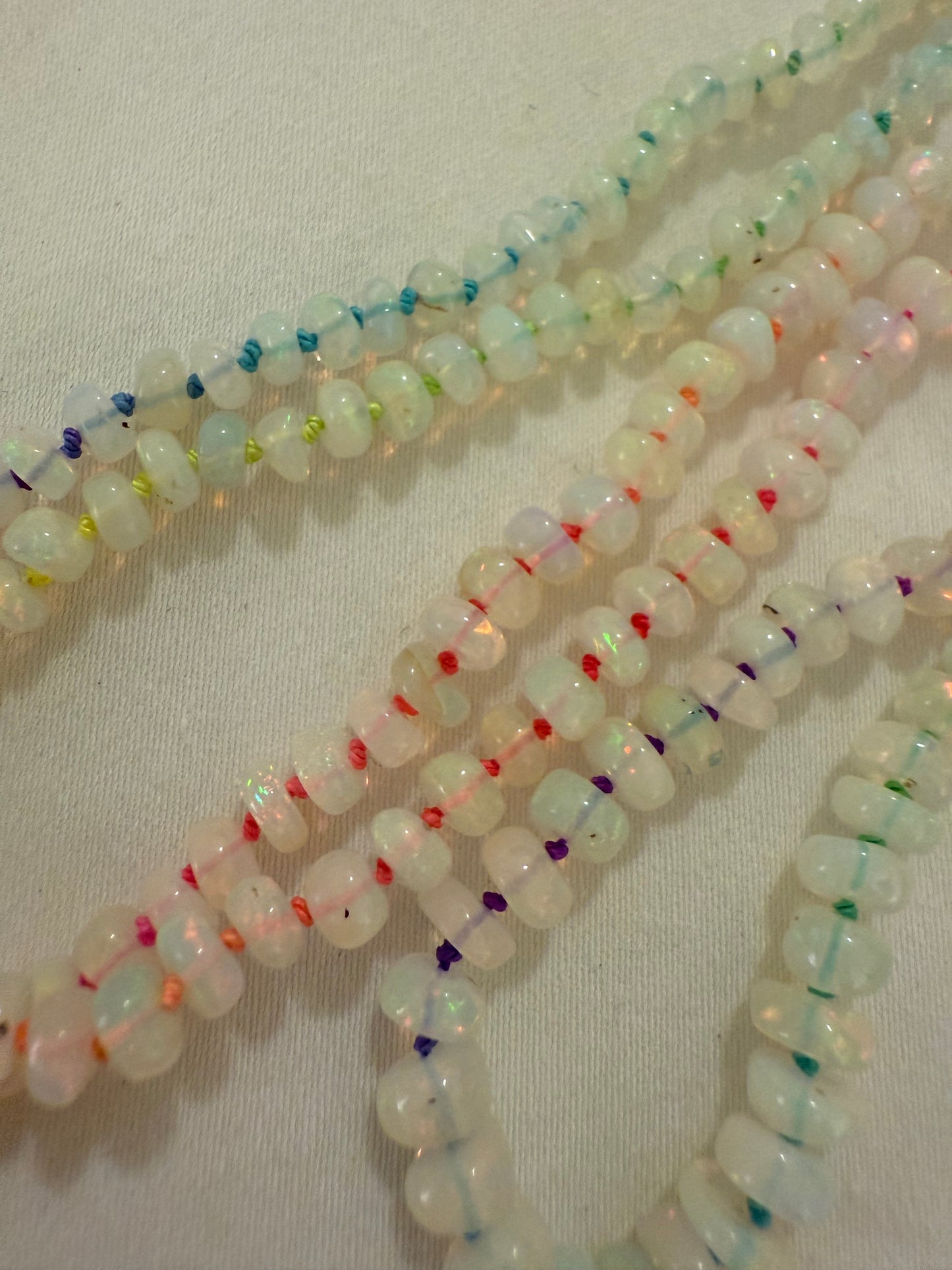Opal Rainbow Cord Necklace