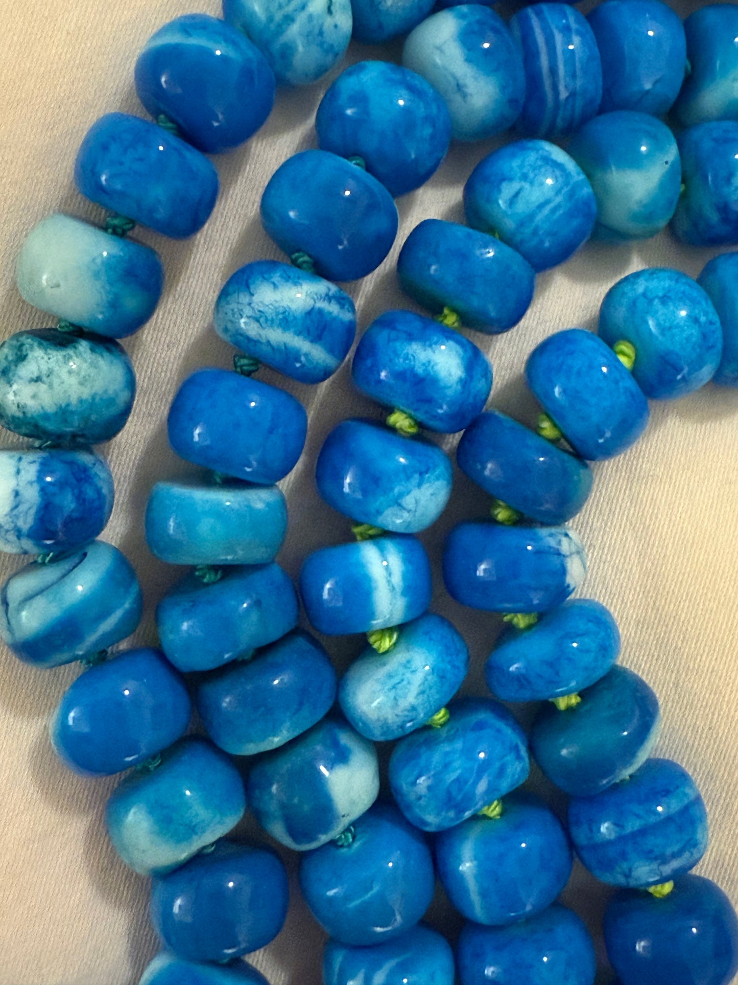 Neon Blue Opal Necklace