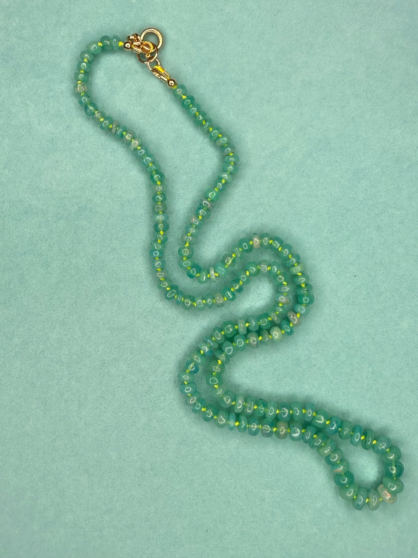 Paraiba Teal Opal Necklace