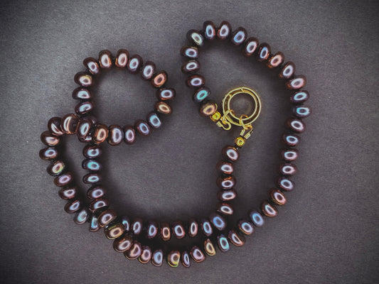 Oil Slick Pearl Necklace