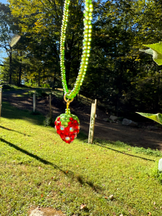 Strawberry Stem Necklace