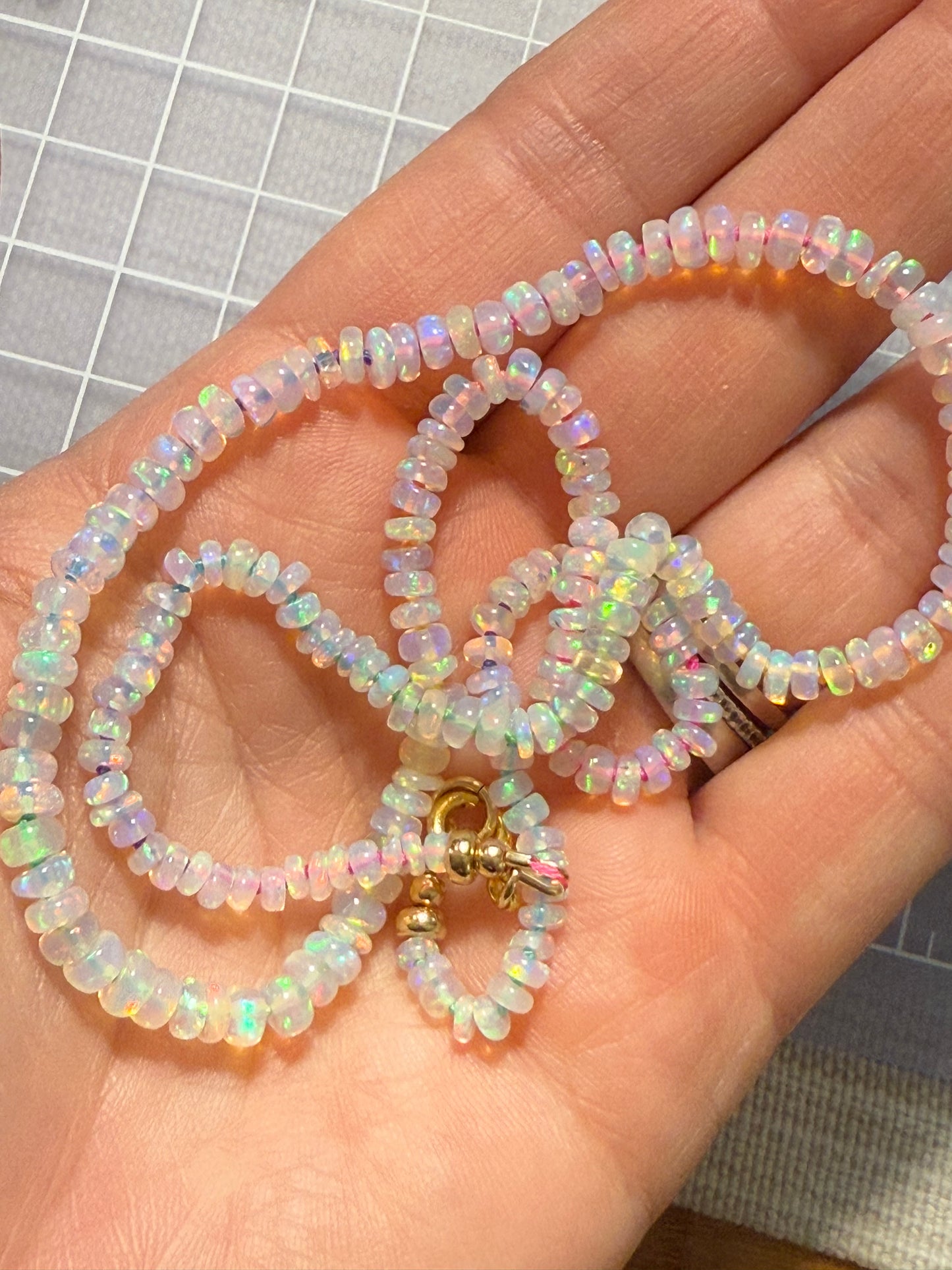 AAA Ethiopian Opal Mermaid Necklace