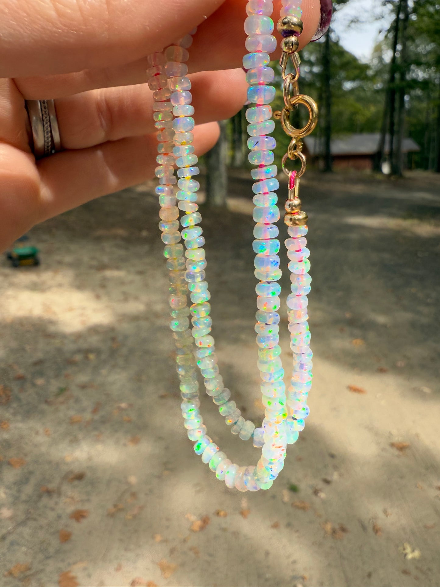 AAA Ethiopian Opal Mermaid Necklace